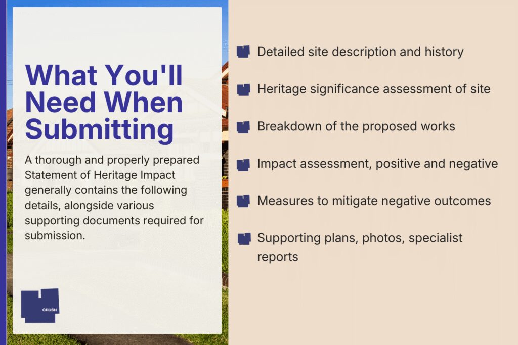 what you'll need to submit for sohi
