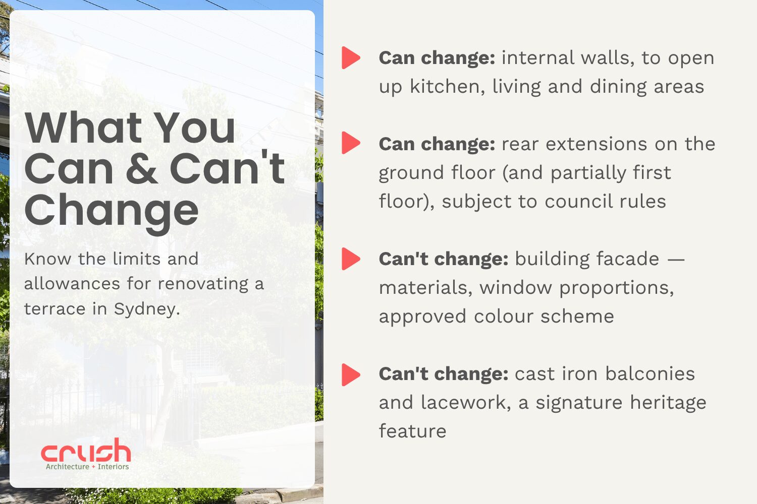 What You Can & Can't Change